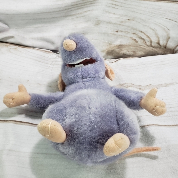 Disney Ratatoullie Django Rat Plush Stuffed Animal 8 Inch No Tags Embroidered - Picture 5 of 8